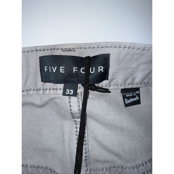 Five Four Gray Jeans Fenton Relaxed  Straight Mens 33x32 Casual Stretch Denim - Picture 9 of 16